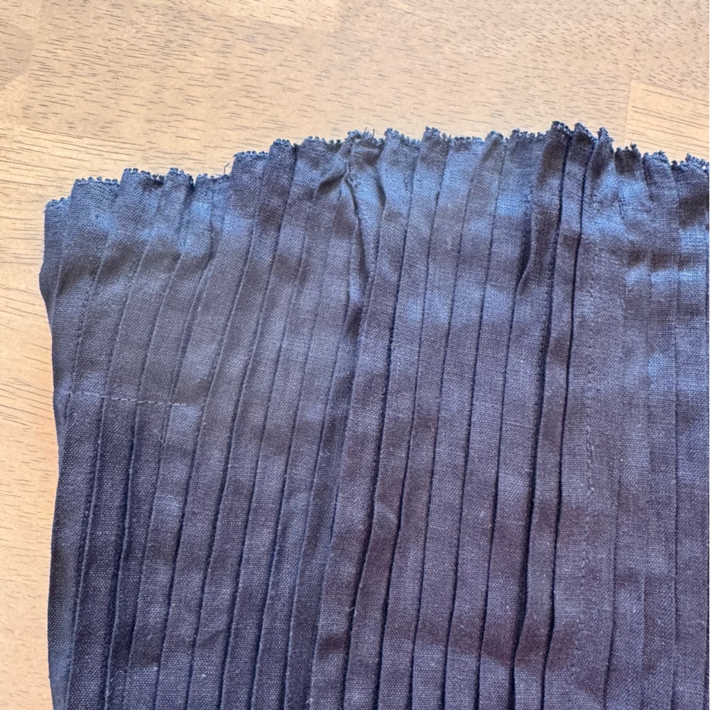 STAUD Parma Strapless Pintuck Linen Corset Top Black Size 6 NWT - Picture 4 of 15